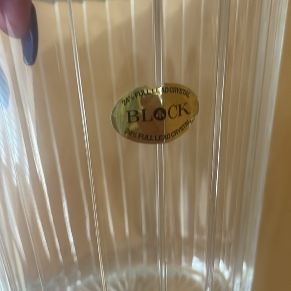 NWT BLOCK Lead Crystal Large Ice Bucket 24% leaded Crystal - Picture 6 of 6
